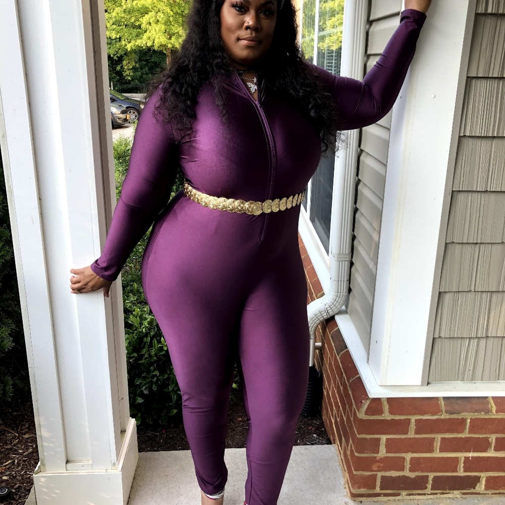 Eggplant Jumpsuit